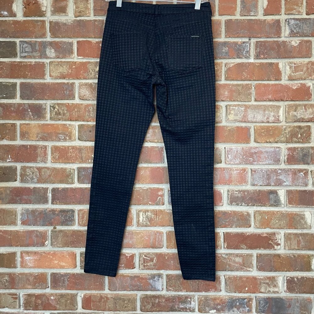 Maison Scotch Jeans Skinny Fit Houndstooth Textured Durable Fabric Black‎ W 27 - Picture 12 of 12